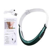 Load image into Gallery viewer, V-Line Lift Up Belt Chin Lift Belt Machine Red Light Blue Light LED Face Slimming Vibration Face Lifting Massager For Face