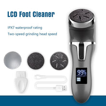 Load image into Gallery viewer, Electric Pedicure Foot Grinder File Callus Remover USB Rechargeable Heels Dead Skin Removal Vacuum Cleaner with LED display