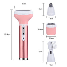 Load image into Gallery viewer, 4 In 1 Epilator Female Eyebrow Trimmer Women Shaver Hair Removal Razor Face Depilador Lady Bikini Depilatory Shaving Machine (4 in 1 Kit)