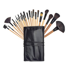 Load image into Gallery viewer, 24Pcs Professional Makeup Brush Leather Bag Gift Cosmetic Eyeshadow Foundation Lash Eyelashes Concealer Makeup Brushes Tool