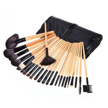 Load image into Gallery viewer, 24Pcs Professional Makeup Brush Leather Bag Gift Cosmetic Eyeshadow Foundation Lash Eyelashes Concealer Makeup Brushes Tool