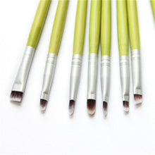 Load image into Gallery viewer, Green Bamboo Makeup Brushes Full Set Eco-friendly Powder Blush Concealer Foundation Blooming Eyeshadow Make Up Kit Tool