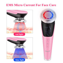 Load image into Gallery viewer, 5 in 1 EMS Face Mesotherapy Electroporation Led Photon Lifting Beauty Lifting Face Skin Facial Care Neck Massager
