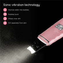 Load image into Gallery viewer, Ultrasonic Skin Scrubber Warmer Facial Cleanser Dirt Blackhead Removal Reduce Wrinkle Spot Face Whitening Lifting Machine