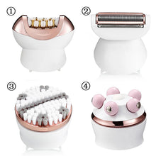 Load image into Gallery viewer, 4 IN 1 Painless Epilator Depilator For Lady Full Body Electric Hair Removal Shaver Foot File Callus Remover