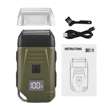 Load image into Gallery viewer, Men's Shaver Beard Hair Trimmer Electric Razor 2 Floating Shaver Head with Led Screen Usb Rechargeable Shaving Machine