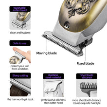 Load image into Gallery viewer, Hair Clipper Professional Electric Hair Trimmer Hair Beard Cutting Machine Rechargeable Cordless Cutting Machine Trimmer