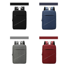 Load image into Gallery viewer, Backpack For Men Luxury Waterproof Nylon Bag For Laptop USB Charging Business Solid Color Rucksack Man Simple Bagpack
