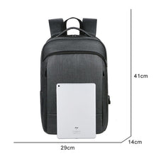 Load image into Gallery viewer, Backpack For Man Business Waterproof Waxy Glue Rucksack Multifunctional USB Charging Ruaban Black Bag For Laptop 15.6 Inch