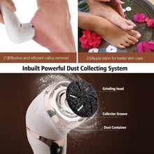 Load image into Gallery viewer, Electric Pedicure Tools Foot Care 3 Grinding Heads Waterproof Remove Leg Heels Dead Skin Callus Remover Feet Clean Machine