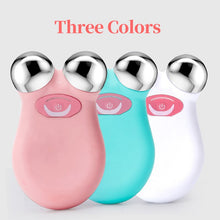Load image into Gallery viewer, EMS Face Lifting Microcurrent Roller Massager Portable Anti Wrinkle Facial Skin Tightening Slimming Machine Cellulite Massage