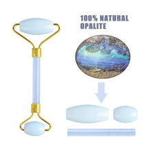Load image into Gallery viewer, Nature Jade Facial Massage Roller Jade Gouache Stone Face Lifting Tool Set Face Guasha Scraper Anti Wrinkle Body Massager