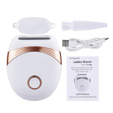 Load image into Gallery viewer, Portable Electric Hair Remover Washable Painless Hair Remover Bikini Armpit Arm Shaver Epilator for Women USB Charging