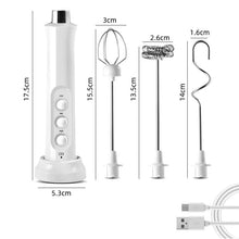 Load image into Gallery viewer, Drink Mixer Portable Rechargeable Electric Milk Frother Foam Maker For Making Latte Milk Cappuccino Egg Stirring Kitchen Tool