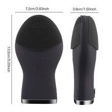 Load image into Gallery viewer, Electric Facial Cleansing Brush For Men USB Rechargeable Sonic Face Cleanser Massager Waterproof Face Skin Care Tools (Black)