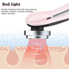 Load image into Gallery viewer, 4 In 1 LED Face Massager Skin Rejuvenation EMS Facial Lifting Wrinkle Removal Skin Tightening Hot Cool Beauty Device