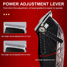 Load image into Gallery viewer, Professional Barber Hair Clippers Home Hair cutting Machine with LCD Display Adjustable Cone Rod Trimmer for Men Grooming Kit