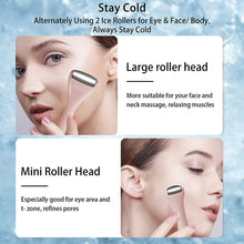 Load image into Gallery viewer, Stainless Steel Dual-ended Facial Massage Roller Face Eye Ice Roller For Puffiness Migraine Pain Relief Beauty SPA SkinCare Tool