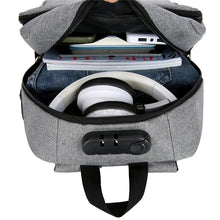 Load image into Gallery viewer, Backpack For Men Multifunctional Waterproof Oxford Cloth Urban Bag For Laptop 13.3 Inch USB Charging Luxury Gray Rucksack Men
