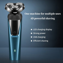Load image into Gallery viewer, 4 In 1 Electric Hair Shaver For Men Ear Nose Beard Trimmer Haircut Razor Machine Waterproof Rechargeable 3D Head Blade Shaving
