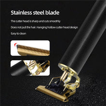 Load image into Gallery viewer, Portable Electric Hair Clippers T-blade For Men's Hair Beard Trimmer Barehead Barber Blade Haircut Shaver Styling Machine