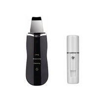 Load image into Gallery viewer, Ultrasonic Skin Scrubber Skin Peeling Extractor Facial Deep Cleaning Beauty Device + Skin Rejuvenation Nano Face Mist Steamer