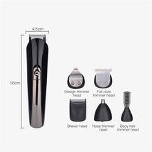 Load image into Gallery viewer, Professional Electric Cordless Hair Clipper Rechargeable Shaver Eyebrow Shaving Trimer Beard Cutting Sets For Nose Ear Hair Male