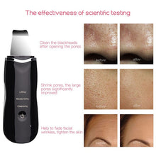 Load image into Gallery viewer, Ultrasonic Skin Scrubber Skin Peeling Extractor Facial Deep Cleaning Beauty Device + Skin Rejuvenation Nano Face Mist Steamer