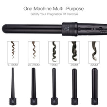 Load image into Gallery viewer, Tourmaline Ceramic Electric Curling Iron 9 19 25 32 Mm Hair Curler Wand Styling Tools Deep Wave 5 Tubes Roller Magic Curl Styler