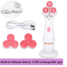 Load image into Gallery viewer, Waterproof Facial Brush Powered Facial Cleansing Spin Brush Electric Ultrasonic Face Cleaning Devices Mini 2 Cleanser Two Speed
