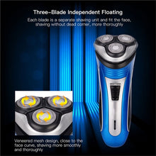 Load image into Gallery viewer, Electric Hair Beard Trimmer USB Rechargeable Shaver 3D Floating Heads Razors For Men Bareheaded Shaving Face Care Hair Cutting