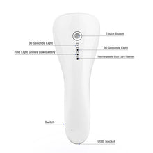 Load image into Gallery viewer, 2 In 1 Mini Nail Eyelash Dryer 3 UV LED Lamp Timer Auto Sensor For Drying Gel Polish Rechargeable Quick-drying Nail Art Lamp