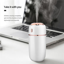 Load image into Gallery viewer, 30Ml Wireless Aromatherapy Humidifier Essential Aroma Oil Diffuser Ultrasonic Air Humidifier USB Mini Mist Maker LED Light