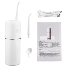 Load image into Gallery viewer, Portable Water Dental Flosser Dental Teeth Irrigator 3 Modes Key Electric Oral Irrigator Water Jet USB Rechargeable