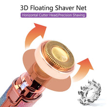 Load image into Gallery viewer, 2 In 1 Electric Eyebrow Epilator Mini USB Rechargeable Face Lips Hair Removal Body Bikini Shavers for Women Lipstick Trimmer
