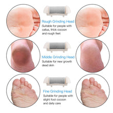 Load image into Gallery viewer, Electric Pedicure Tools USB Rechargeable Foot Care Heel File Grinding Dead Skin Callus Remover Feet Cleaner Pedicure Machine (White)