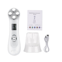 Load image into Gallery viewer, Multifunctional EMS Electroporation Professional Beauty Instrument RF Radio Facial Skin Care Frequency Beauty Massager Device (White)