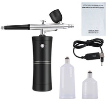 Load image into Gallery viewer, Rechargeable Face Spary Airbrush Kit Compressor Spray Pump Dual Action Handheld Airbrush for Makeup