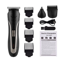 Load image into Gallery viewer, 3 In 1 Professional Hair Trimmer Men's Hair Clipper Rechargeable Nose Beard Trimmer Electric Shaver Cutting Machine