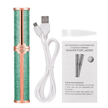 Load image into Gallery viewer, Portable Electric Eyebrow Trimmer Women Eye Brow Hair Remover Epilator USB Rechargeable Face Lips Shaver Lipstick Shape Haircut