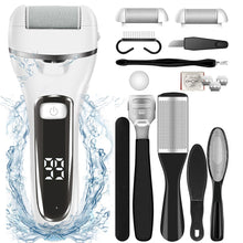 Load image into Gallery viewer, Rechargeable Electric Foot File Callus Remover Machine Pedicure Device Foot Care Tools Feet For Heels Remove Dead Skin black