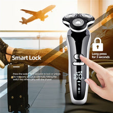 Load image into Gallery viewer, 4 In 1 Electric Shaver For Men Beard Nose Trimmer Cordless Hair Clipper Facial Cleaning Brush Waterproof Hair Cutter LED Display