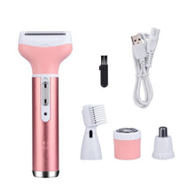 Load image into Gallery viewer, 4 In 1 Epilator Female Eyebrow Trimmer Women Shaver Hair Removal Razor Face Depilador Lady Bikini Depilatory Shaving Machine (4 in 1 Kit)