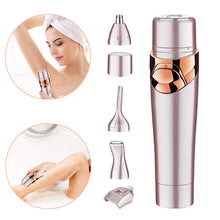 Load image into Gallery viewer, 4 In 1 Women Face Facial Body Hair Removal Lady Shaver Epilator Female Shaving Electric Trimmer Razor For Eyebrow Nose