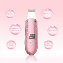 Load image into Gallery viewer, Ultrasonic Skin Scrubber Warmer Facial Cleanser Dirt Blackhead Removal Reduce Wrinkle Spot Face Whitening Lifting Machine