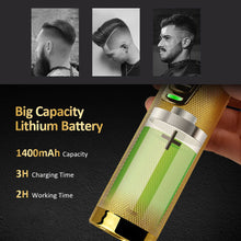 Load image into Gallery viewer, Hair Clipper Electric Hair Trimmer Cordless Shaver Beard Trimmer 0mm Men Barber Waterproof Hair Cutting Machine for Men