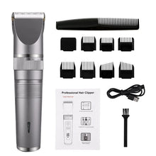 Load image into Gallery viewer, Professional Haircut Machine Electric Clippers Adjustable Electric Shave Titanium Ceramic Blade Hair Clipper Low Noise