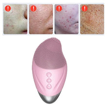Load image into Gallery viewer, Electric Face Cleanser Silicond Face Cleansing Brush Electric Facial Cleanser Cleansing Skin Deep Washing Massage Brush