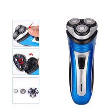Load image into Gallery viewer, Electric Hair Beard Trimmer USB Rechargeable Shaver 3D Floating Heads Razors For Men Bareheaded Shaving Face Care Hair Cutting