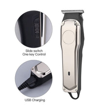 Load image into Gallery viewer, Professional Electric Hair Clipper For Men Mini Portable Beard Trimmer Shaver Cordless Rechargeable Blade Razors Machine